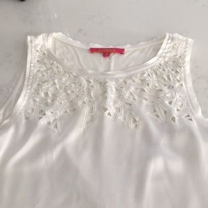 Catherine by Catherine Malandrino White Silk tank
